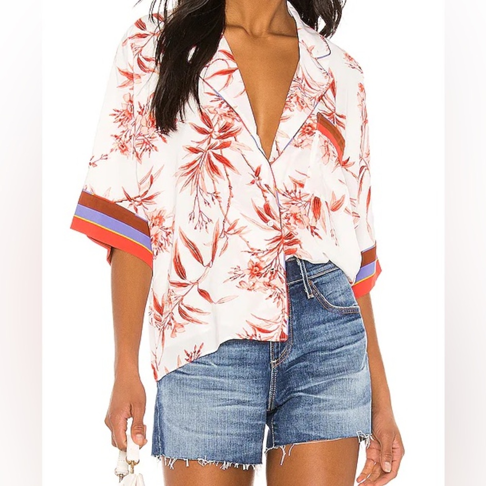 👘Joie Bayley Kimono Sleeve Button Down Top, Size XS - Picture 4 of 14